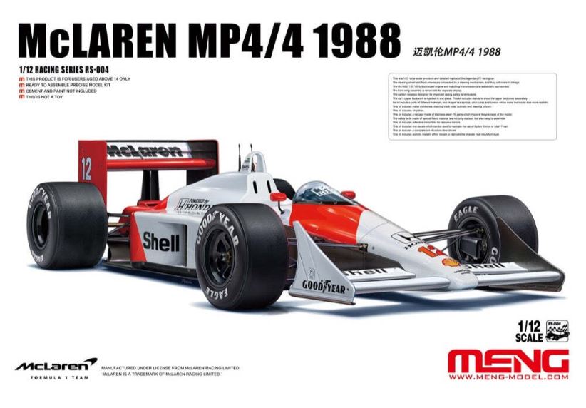 MENG MODEL1/12スケールMcLaren MP4/4 1988 Meng 1/12 McLaren MP4/4 1988 – Andrew's Hobbies