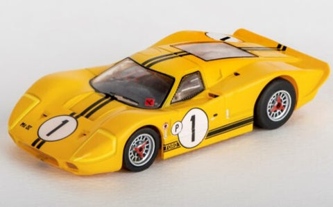 AFX Ford GT-40 Mk IV Sebring - Yellow - Clear Series