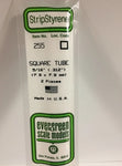 Evergreen 255  0.312" (1.5mm) Square Tube