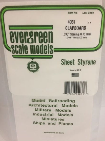 Evergreen 4031 .030" Spacing Clap Board Siding