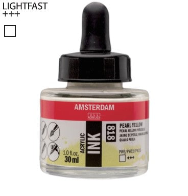 Amsterdam Acrylic Ink # 818 Pearl Yellow