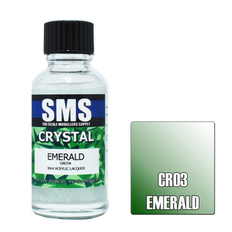 SMS Premium Crystal Lacquer - CR03 Crystal Emerald (Green)