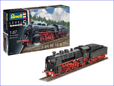 Revell express Locomotive S3/6 BR18 5 and Tender 2 2 T