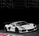 NSR Corvette C8 Test Car - White