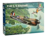 Italeri P-40 E/K Kittyhawk - incl Aust decals