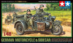 Tamiya 1:48 German Motorcycle w/Sidecar