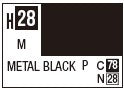 Mr Hobby H028 Metal Black