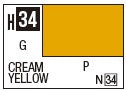 Mr Hobby H034 Gloss Cream Yellow