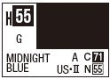 Mr Hobby H055 Gloss Midnight Blue