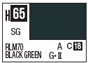 Mr Hobby H065 RLM70 Black Green