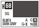 Mr Hobby H068 Rlm74 Dark Gray