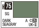 Mr Hobby H075 Semi Gloss Dark Sea Grey