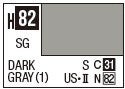 Mr Hobby H082 Semi Gloss Dark Grey 1