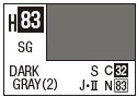 Mr Hobby H083 Semi Gloss Dark Grey 2