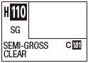 Mr Hobby H110 Semi Gloss Clear