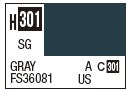 Mr Hobby H301 Semi Gloss Grey Fs36081