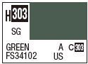 Mr Hobby H303 Semi Gloss Green FS34102