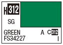 Mr Hobby H312 Semi Gloss Green FS34227