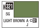 Mr Hobby H321 Semi Gloss Light Brown