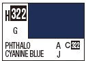 Mr Hobby H322 Gloss Cyan Blue