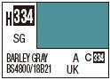 Mr Hobby H334 Semi Gloss Barley Grey