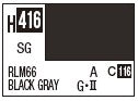 Mr Hobby H416 Rlm66 Black Gray