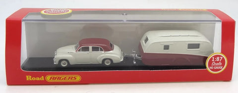 Road Ragers - FJ Special Sedan and Caravan Set - Red / Grey