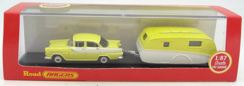 Road Ragers - FB Sedan and Caravan Set - Yellow / White