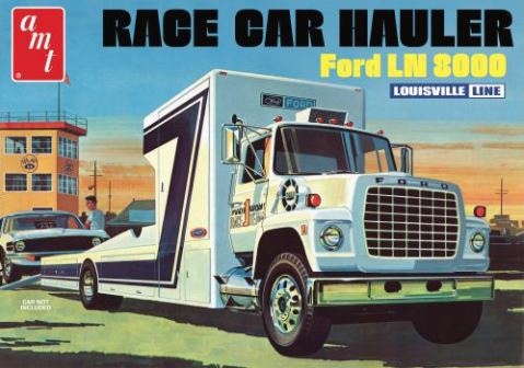 AMT Ford LN8000 Race Car Hauler Truck