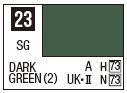 Mr Color C023 S/G Dark Green 2