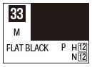 Mr Color C033 Flat Black