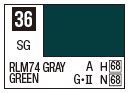 Mr Color C036 S/G RLM74 Gray Green