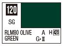 Mr Color C120 S/G Rlm80 Olive Green