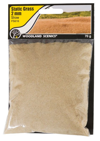 Woodland Scenics FS616 2mm Static Grass - Straw