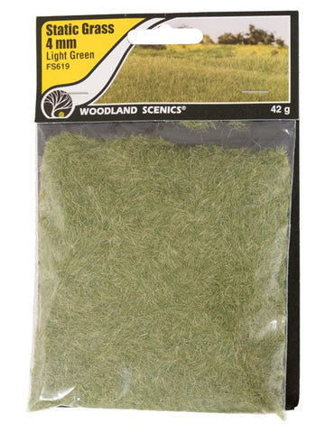 Woodland Scenics FS619 4mm Static Grass - Light Green