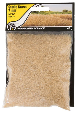 Woodland Scenics FS624 7mm Static Grass - Straw