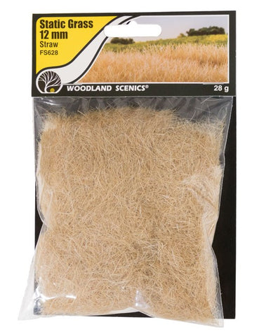 Woodland Scenics FS628 12mm Static Grass - Straw