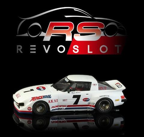 RevoSlot Mazda RX7 Racing Beat #7 - 1980 IMSA GTU Championship winning - Walt Bohren