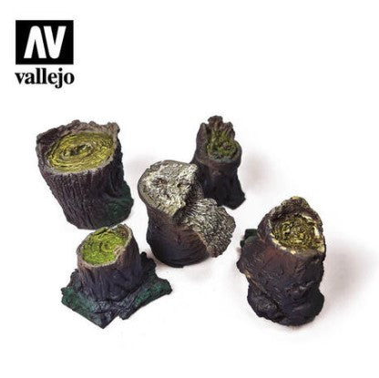 Vallejo Scenics: Small Stumps unpainted