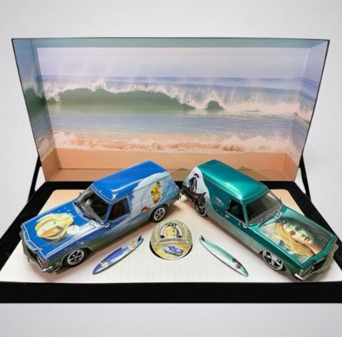 DDA Sea Witch Holden HJ Panel Van Twin Set - Fully Detailed Opening Doors, Bonnet and Boot.