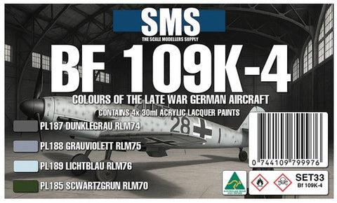 SMS BF109K-4 Colour Set #33