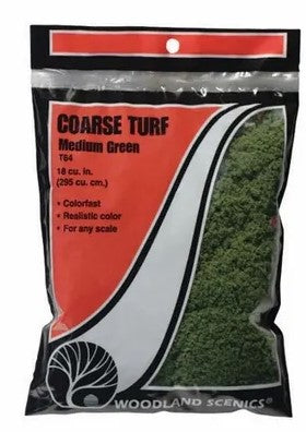 Woodland Scenics T64 Coarse Turf - Med Green