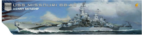 Very Fire USS Navy battleship BB-63 Missouri (White Box edition)