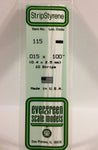 Evergreen 115 .015" x .100" (0.38 X 2.5mm) Strips (10pcs)