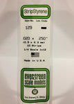 Evergreen 129 .020" x .250" (.5mm x 6.3mm) Strips (10pcs)