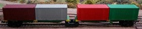 Frateshi ANR Twin Container Wagons Shared Centre Bogie