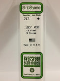 Evergreen 213 .100" / 2.5mm OD Solid Rod (5pcs)