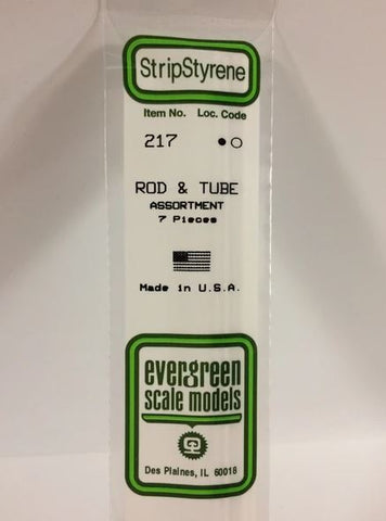 Evergreen 217 Rod and Tube Assortment 7 pieces