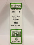 Evergreen 220 .035 (.88mm) OD Solid Rod (10pcs)