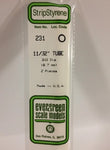 Evergreen 231 .344" (8.7mm) OD Tube (2pcs)